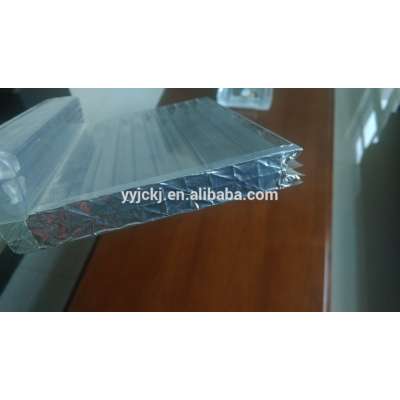 u-lock hollow polycarbonate sheet for skylight/ u-lock pc roofing sheet